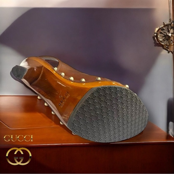 GUCCI-AUTHENTIC Horsebit Tassel Heels – Rustic Equestrian-Cowgirl Glam 5.5 - Picture 3 of 10